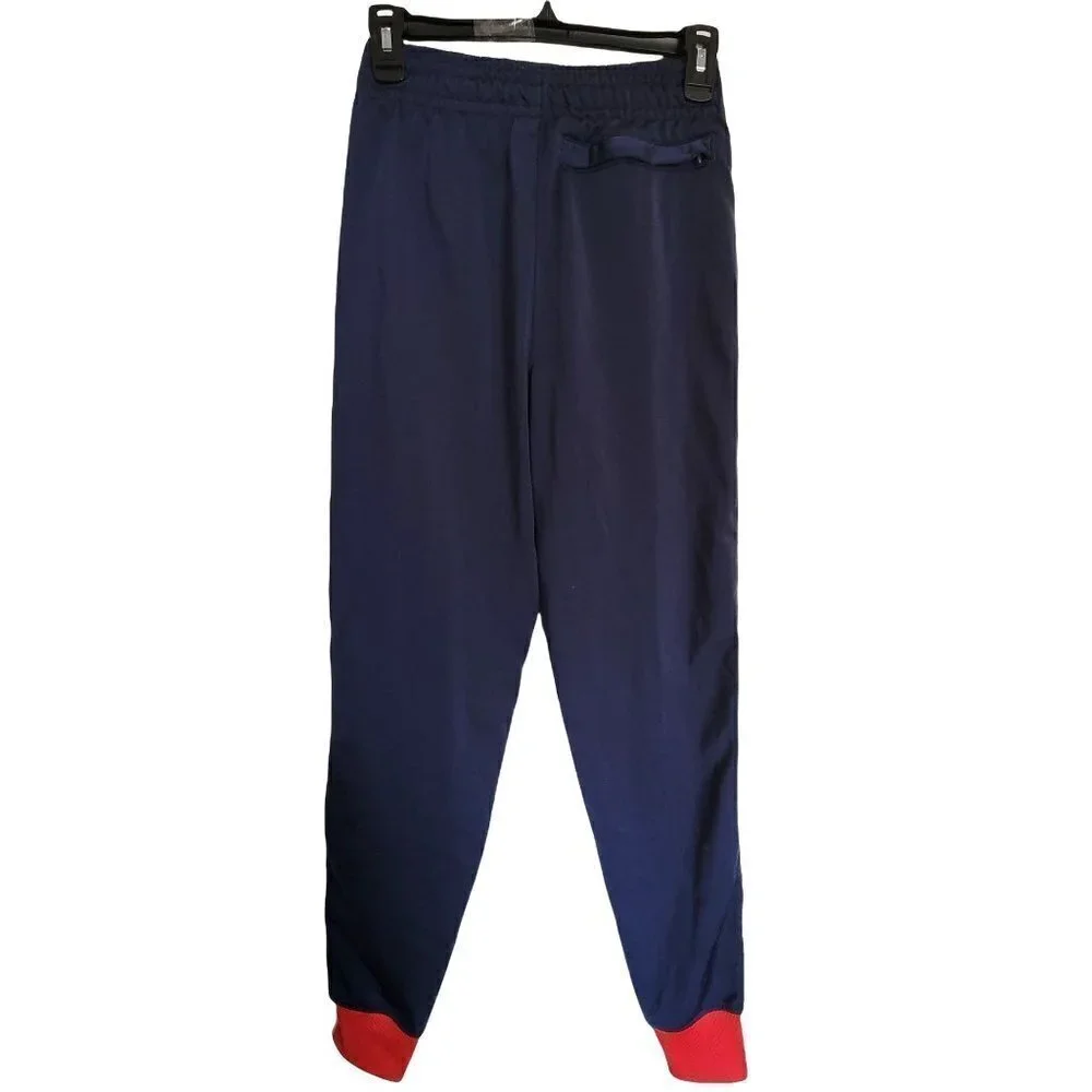 Champion Men's Vintage Striped Drawstring Pull On Jogger Sweatpants Blue Size XS